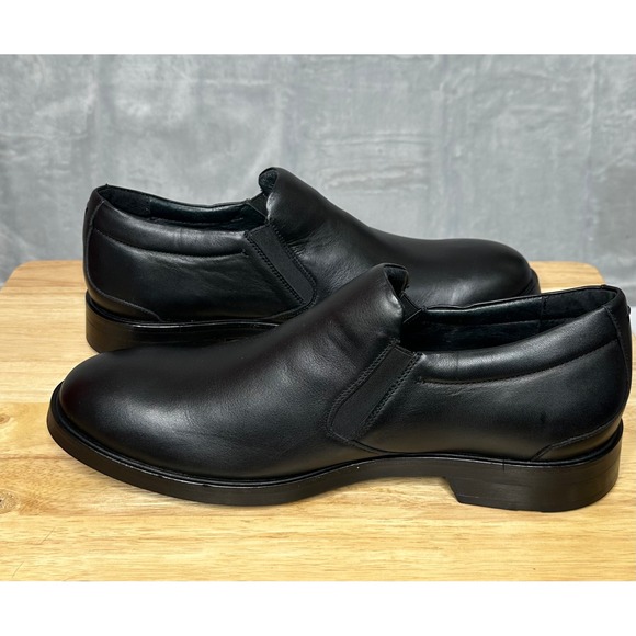 Naot Mens Manhattan Black Leather Shoe US 12 Slip On Comfort Padded Heel‎ main image 4